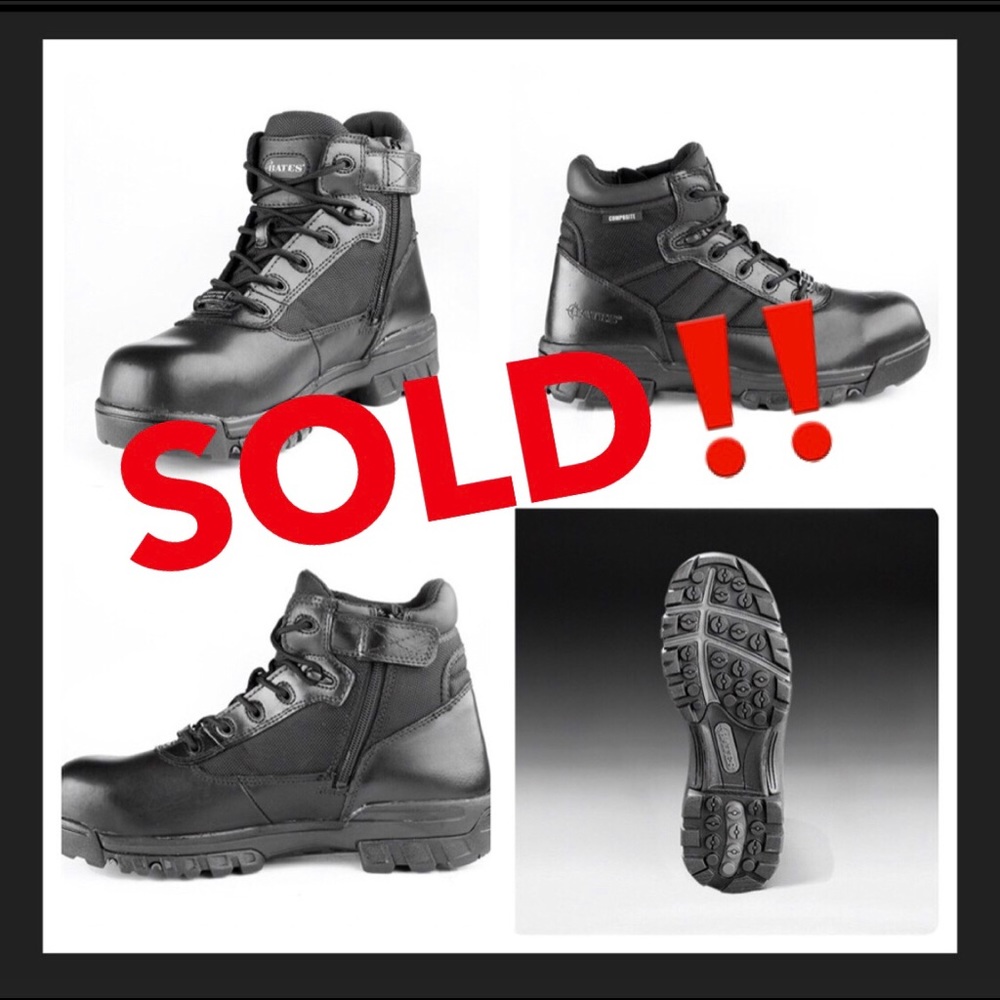 Men's Bates5"Leather Tactical Sport Side-Zip Boots